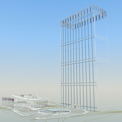 United Nations Building NYC 3D model_8