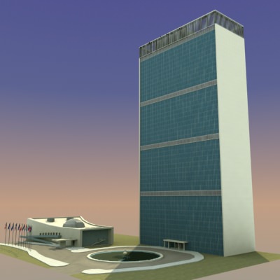 United Nations Building NYC 3D model_1