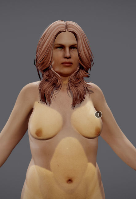Male Vs Female Fat Distribution Low-poly 3D model_15
