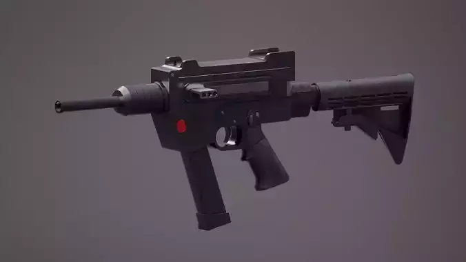 A-M20 PRB Rigged Low-poly 3D model