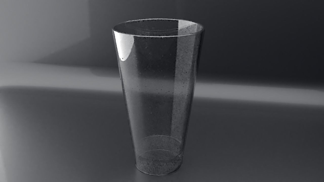 Glass Cup 3D model_2