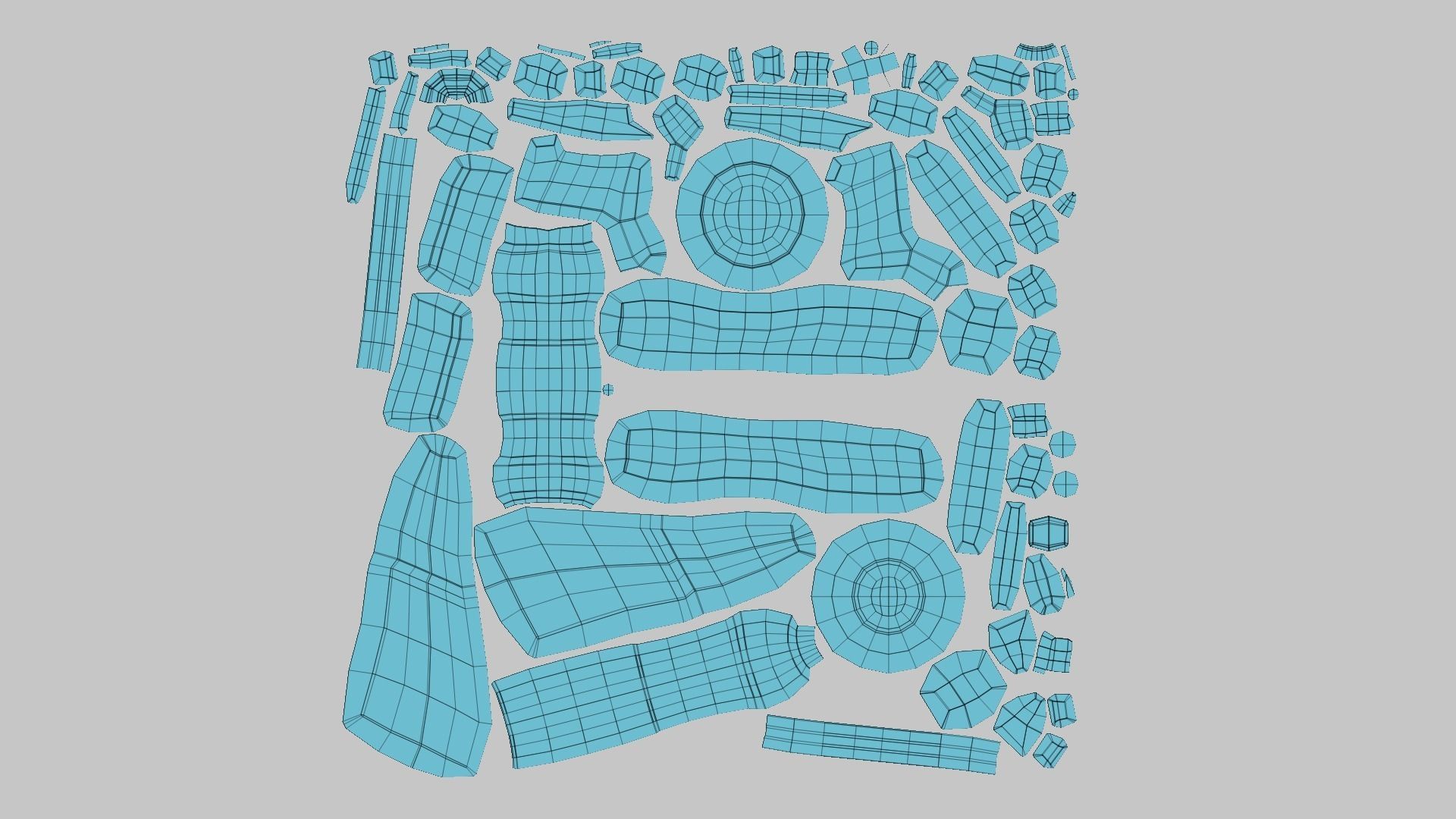 Sci-Fi Thompson Submachine - Gun Weaponry - Black Camo Low-poly 3D model_16