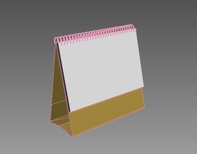 calendar 3D model