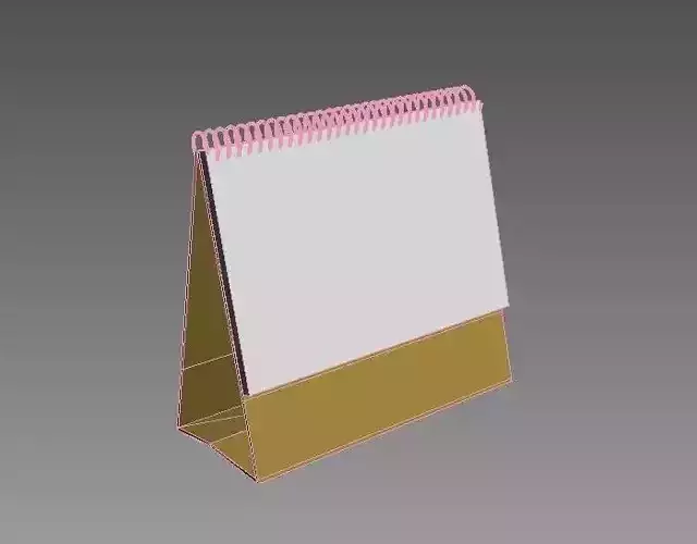 calendar 3D model