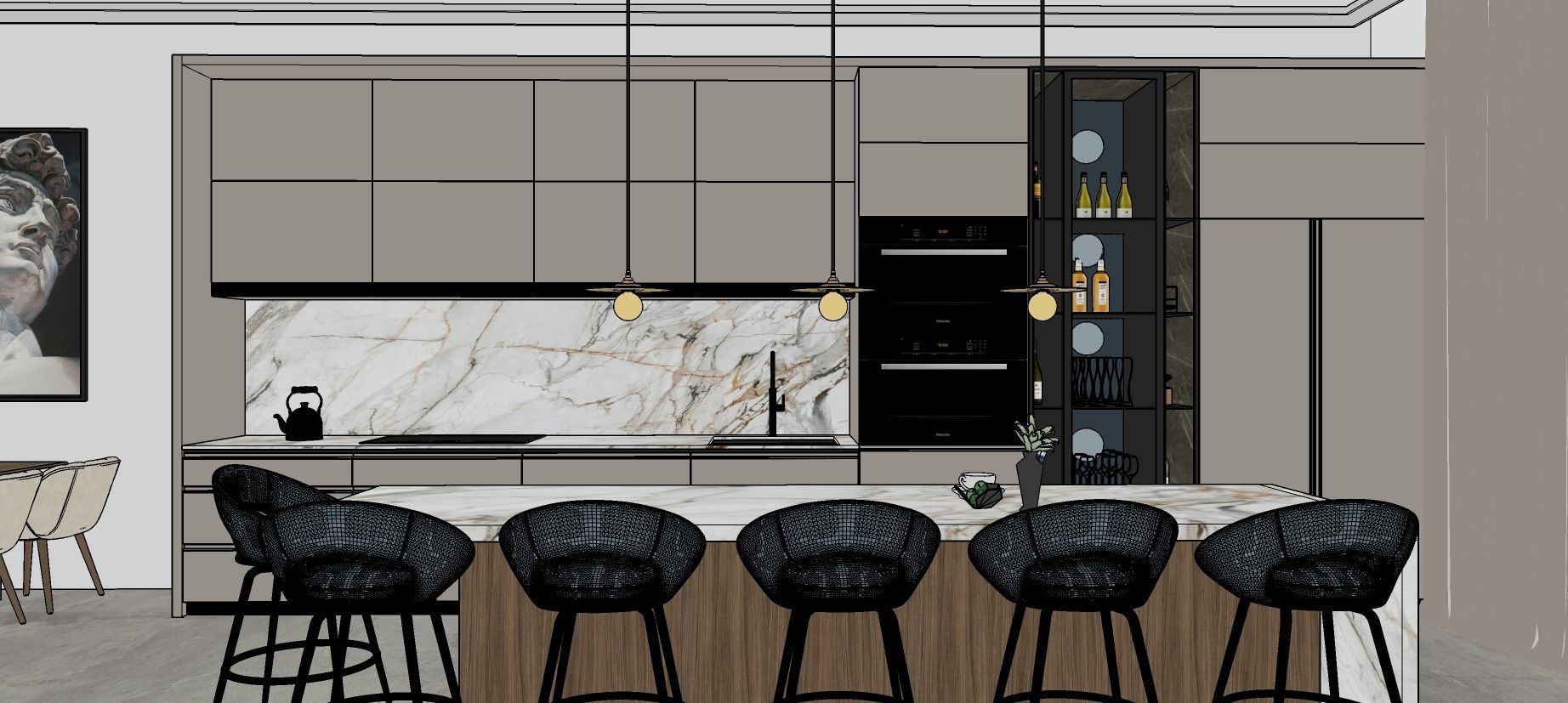 modern kitchen 3D model_6