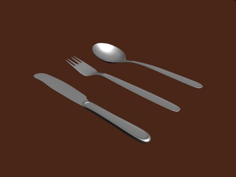 service cutlery 3D model_3