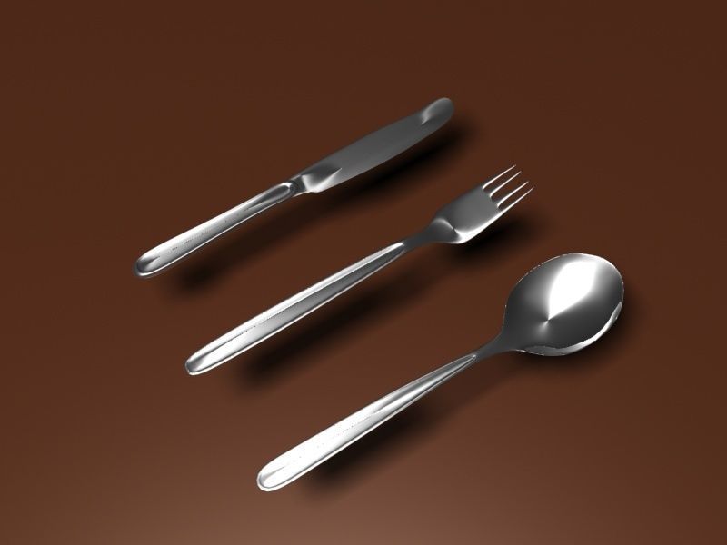 service cutlery 3D model_1