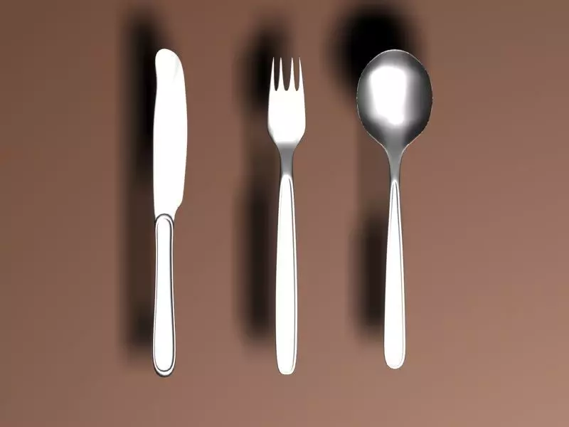 service cutlery 3D model_0