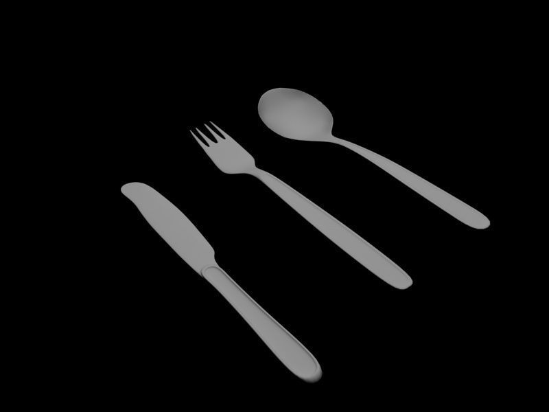 service cutlery 3D model_2