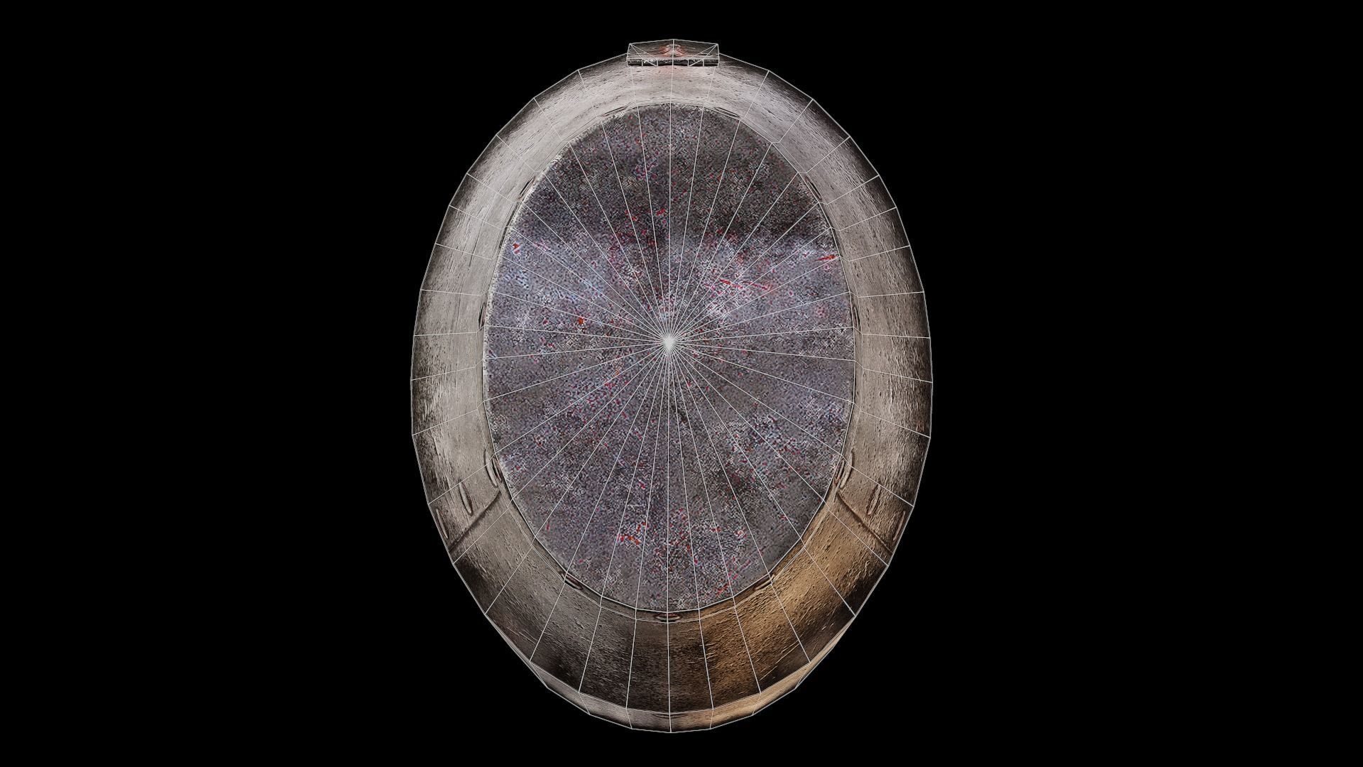 Next Gen Medieval helmet Low-poly 3D model_3