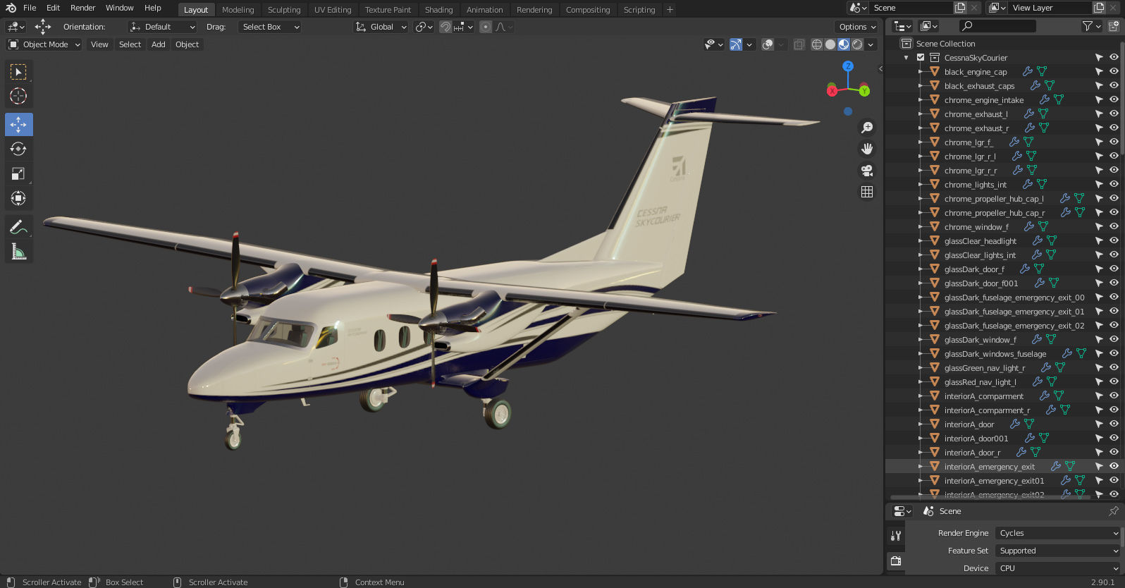 Cessna 408 SkyCourier 3D model_27