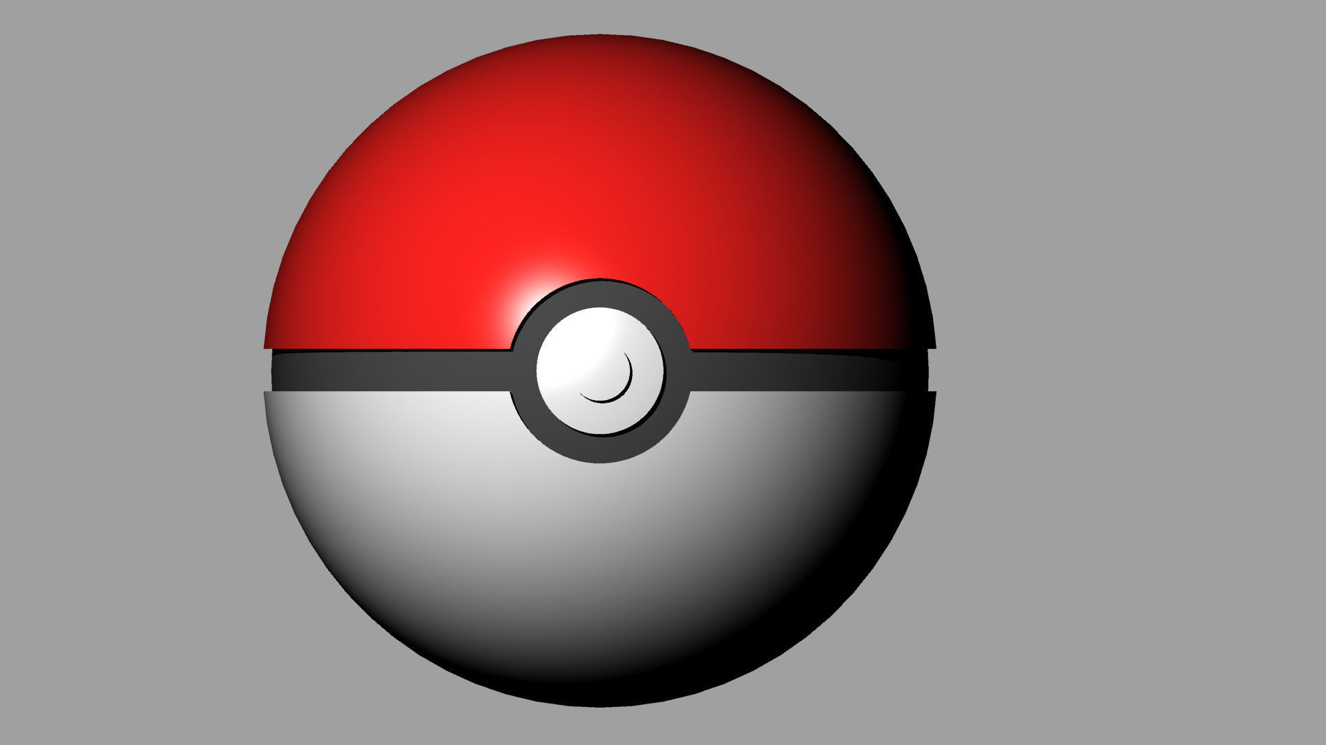 Pokemon Poke ball Free 3D model_1