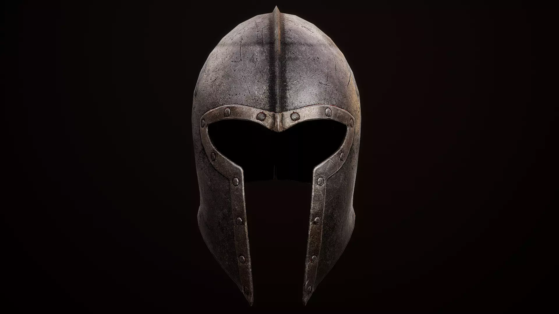 Next Gen Medieval helmet Low-poly 3D model