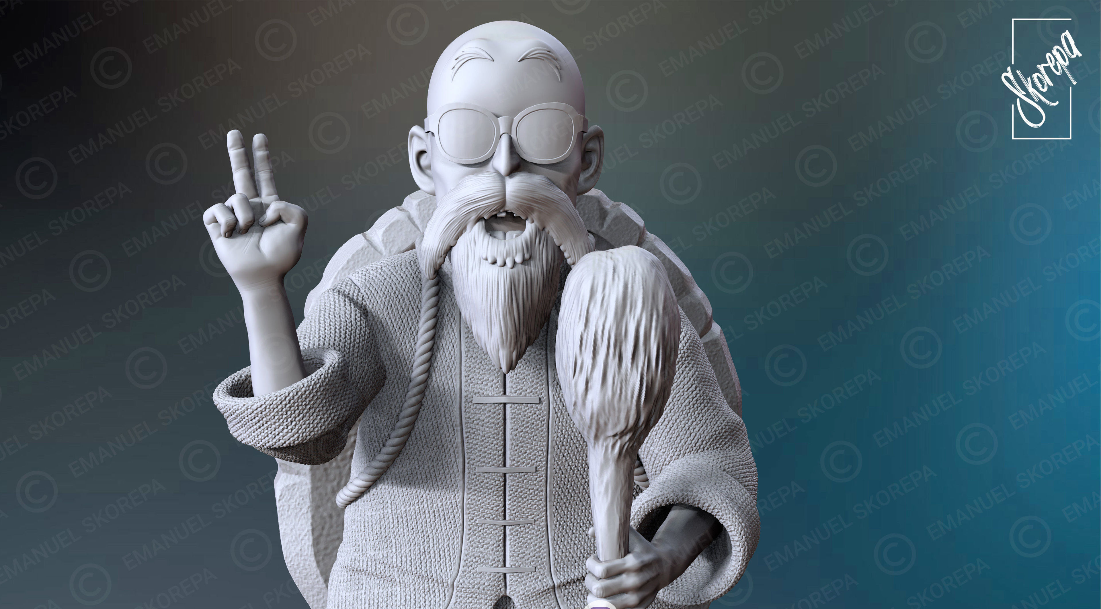 MASTER ROSHI 3D print model_4