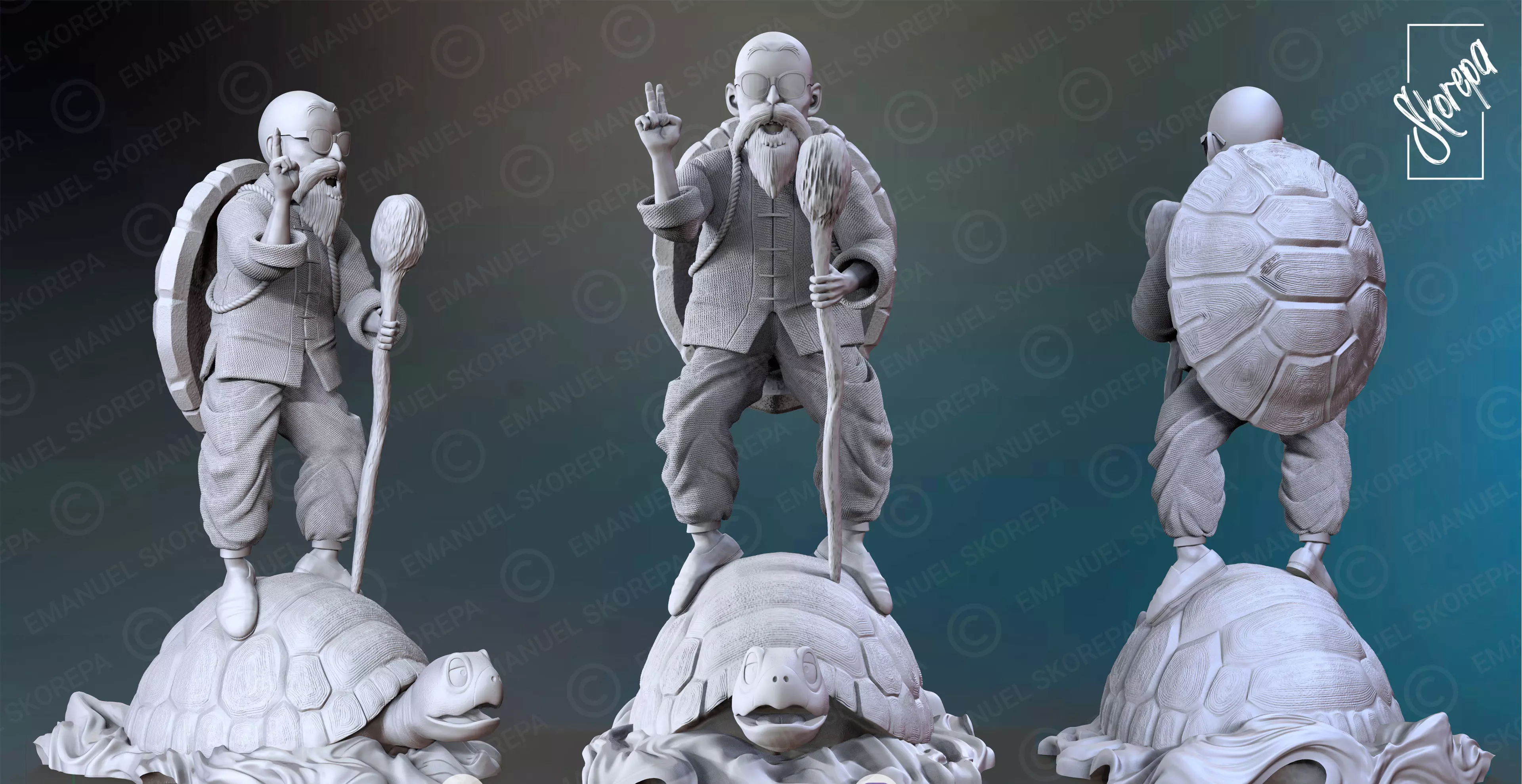 MASTER ROSHI 3D print model_0