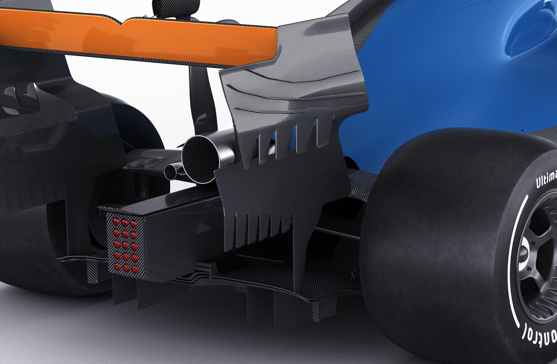 Generic F1 racing car 3D model_4