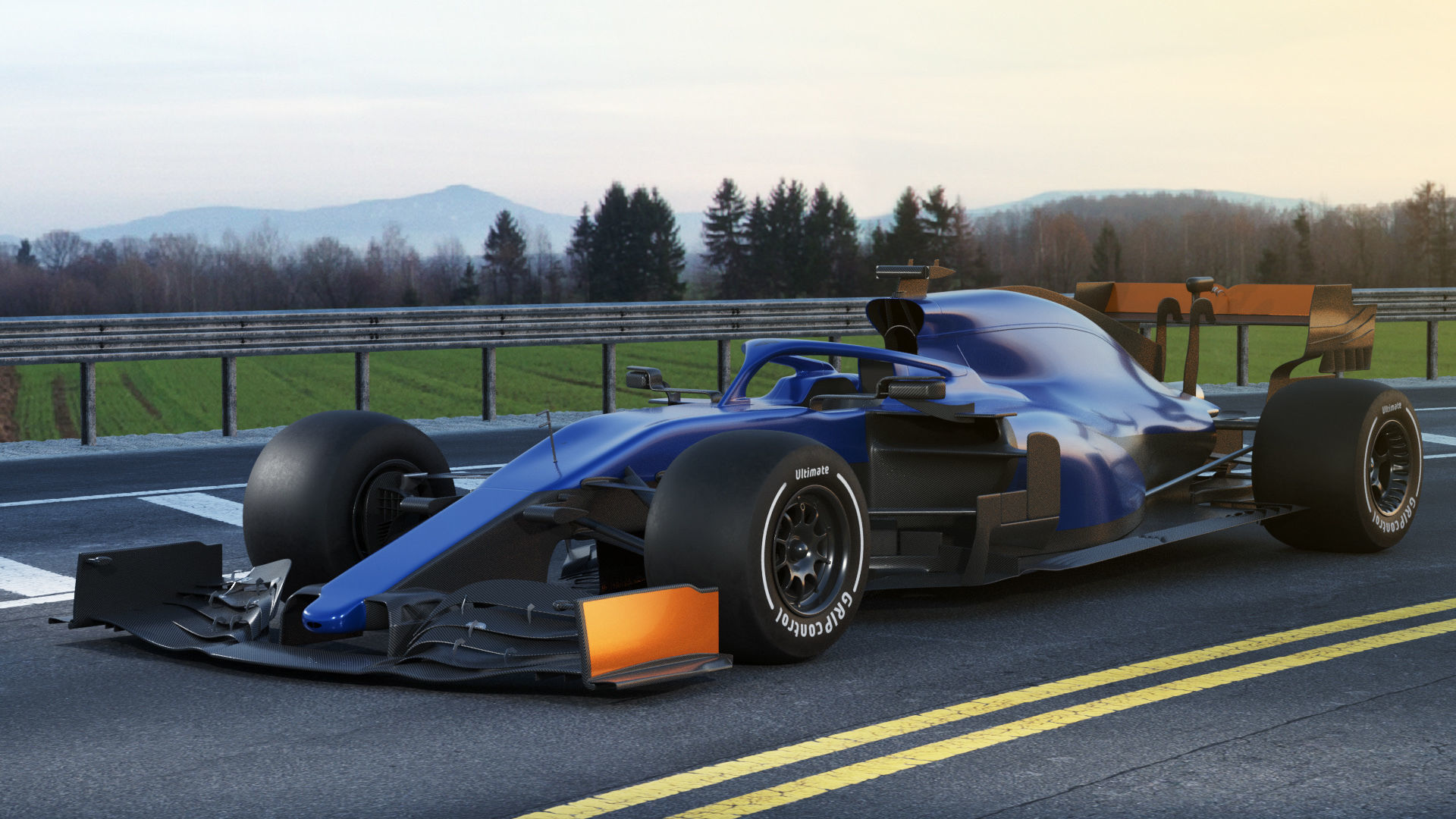 Generic F1 racing car 3D model_18