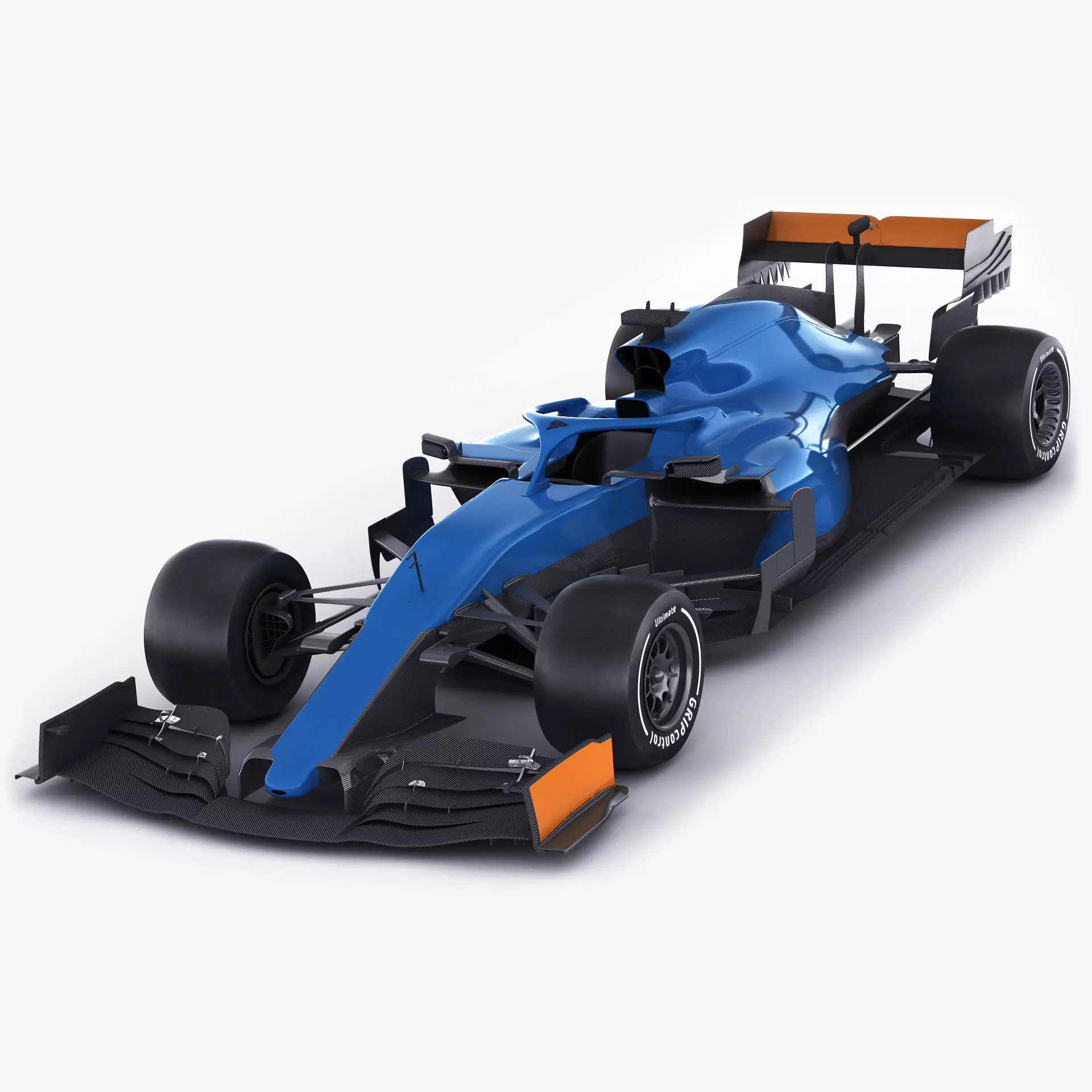 Generic F1 racing car 3D model_0