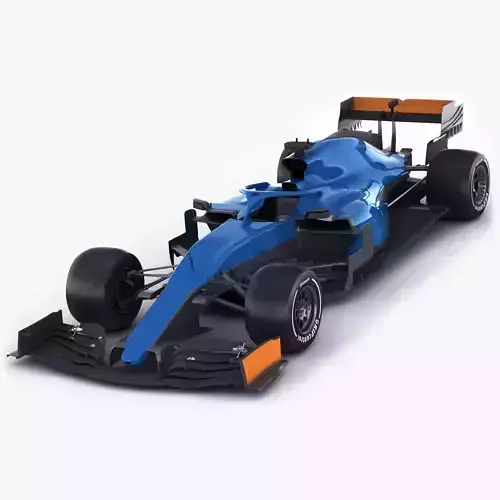 Generic F1 racing car 3D model