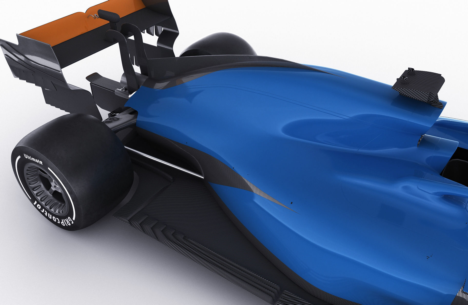 Generic F1 racing car 3D model_16