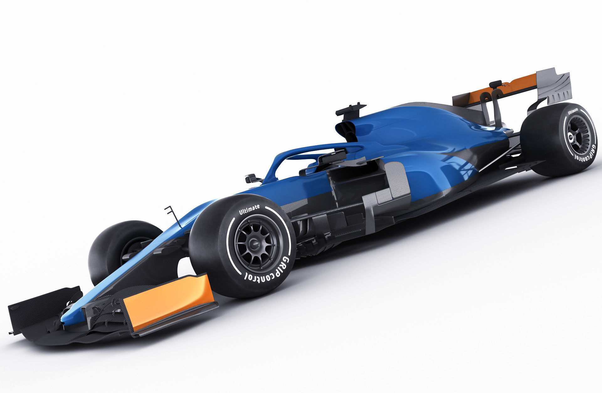 Generic F1 racing car 3D model_7