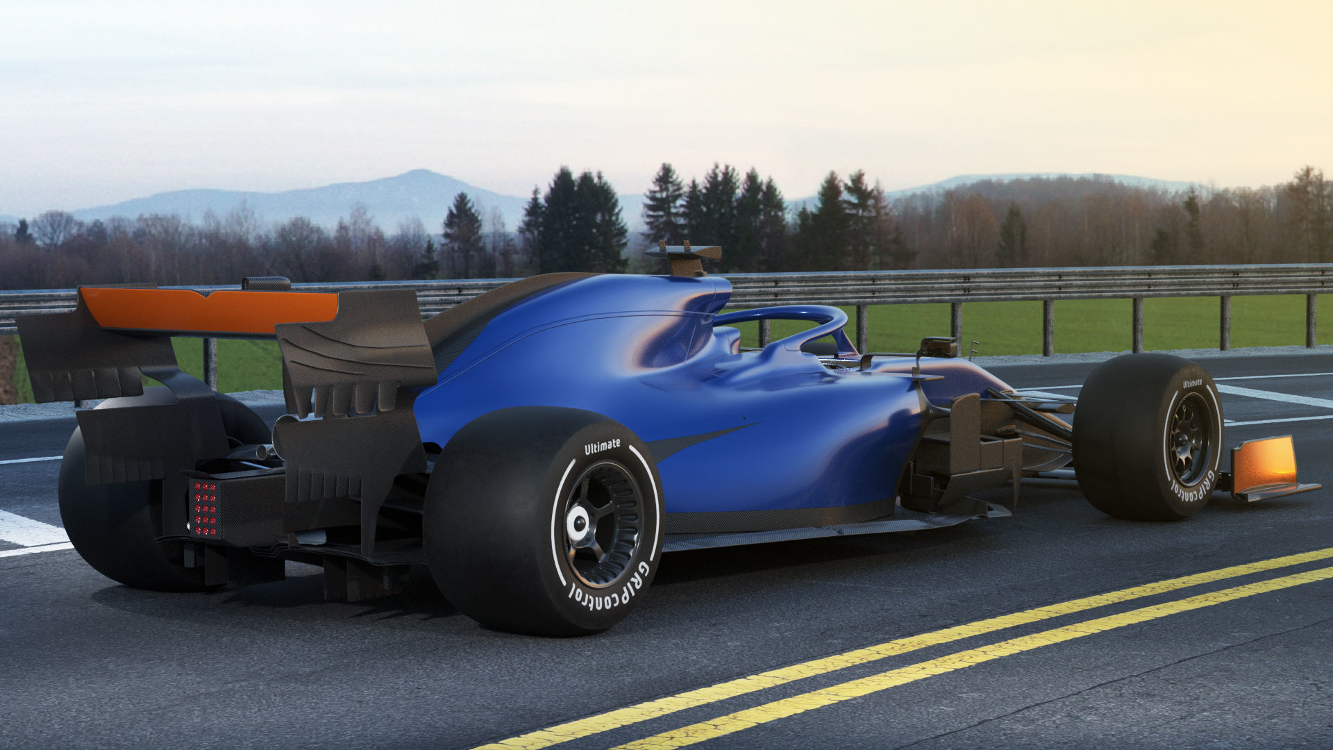 Generic F1 racing car 3D model_19