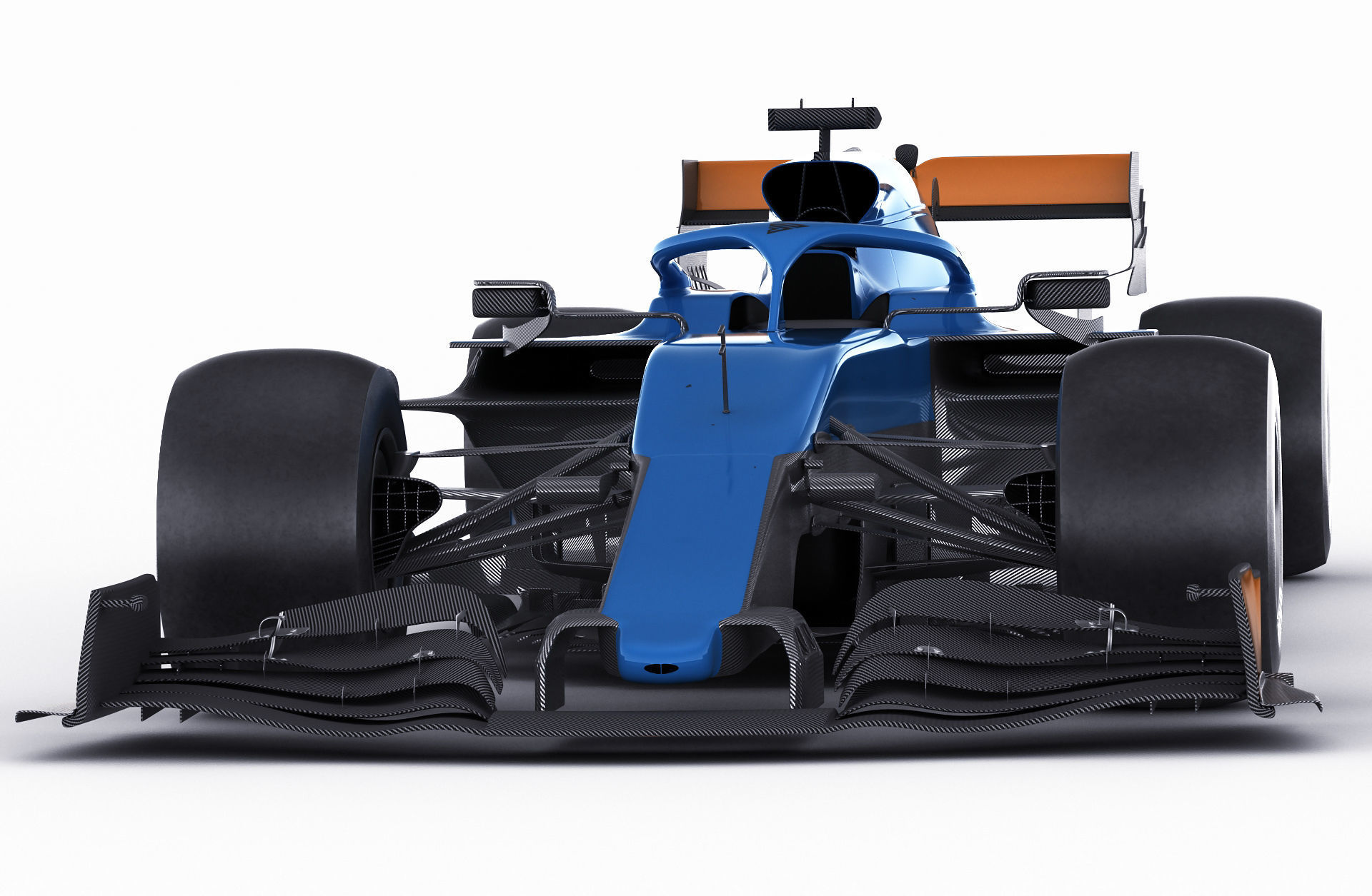 Generic F1 racing car 3D model_9