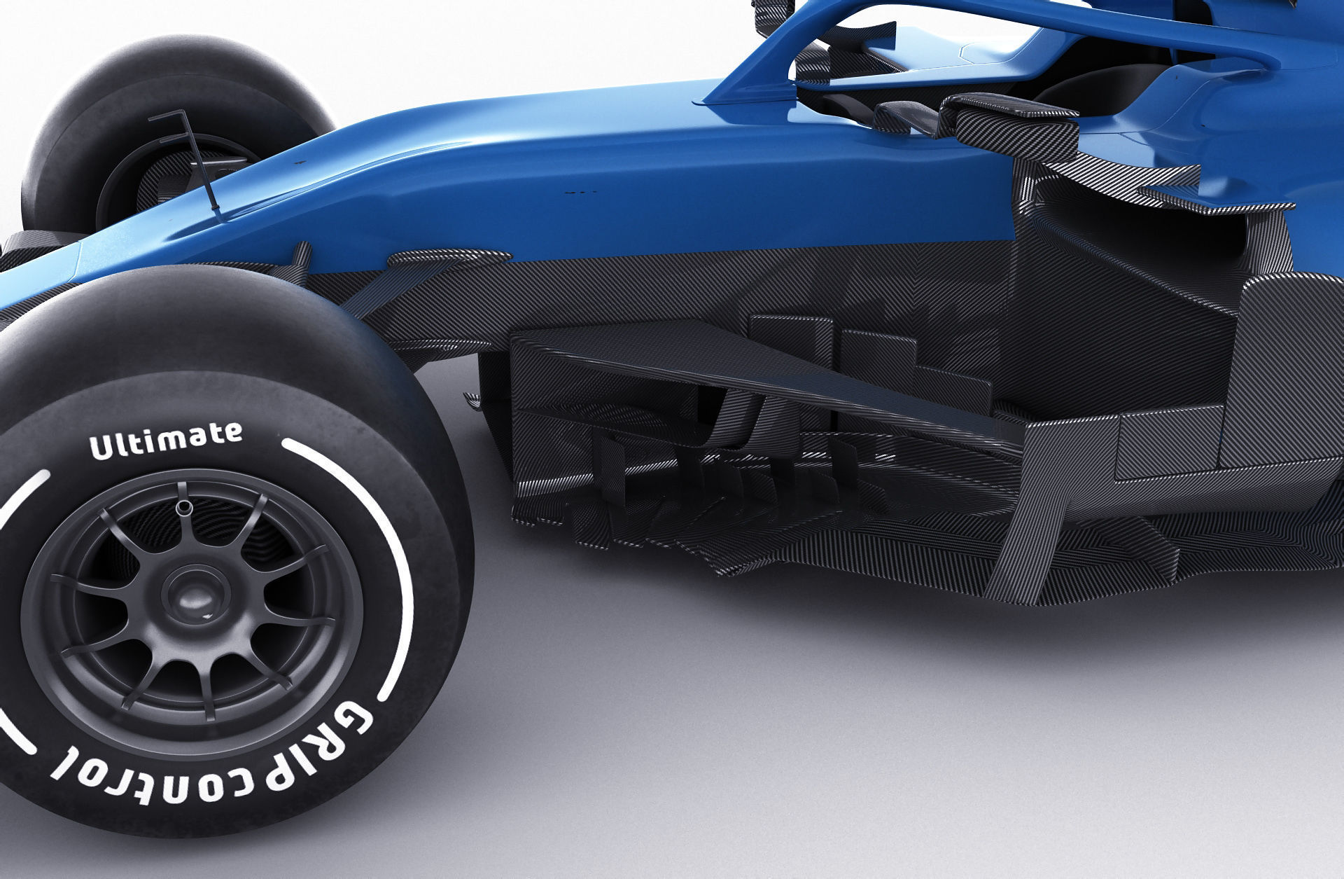 Generic F1 racing car 3D model_14