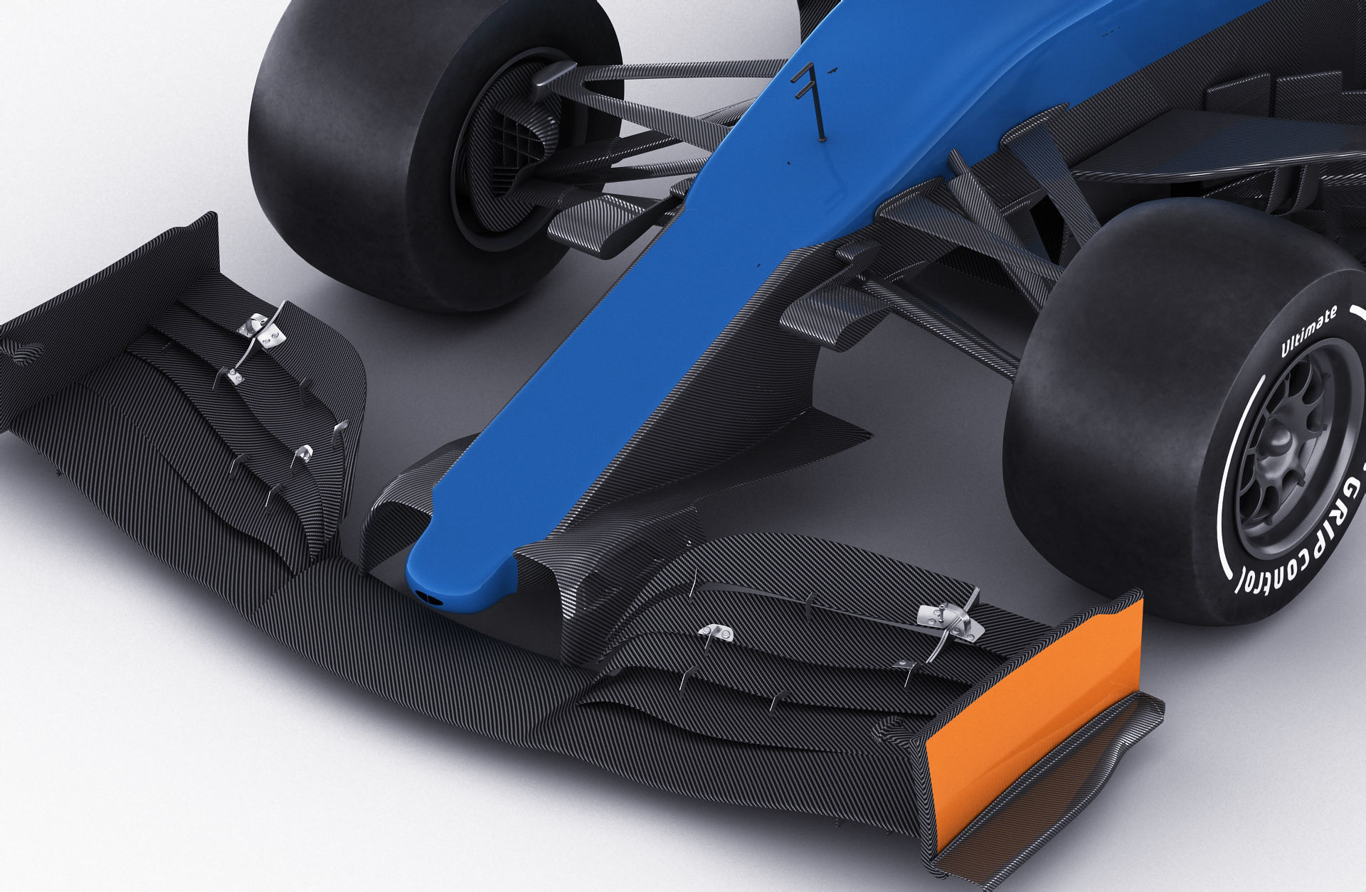 Generic F1 racing car 3D model_3