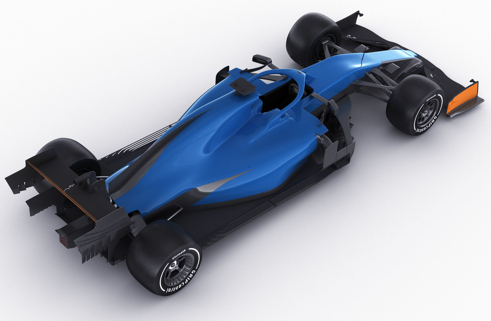 Generic F1 racing car 3D model_6