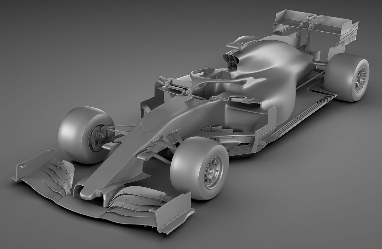 Generic F1 racing car 3D model_20