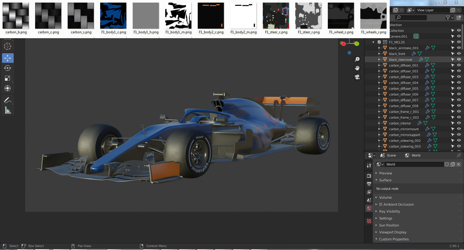 Generic F1 racing car 3D model_31