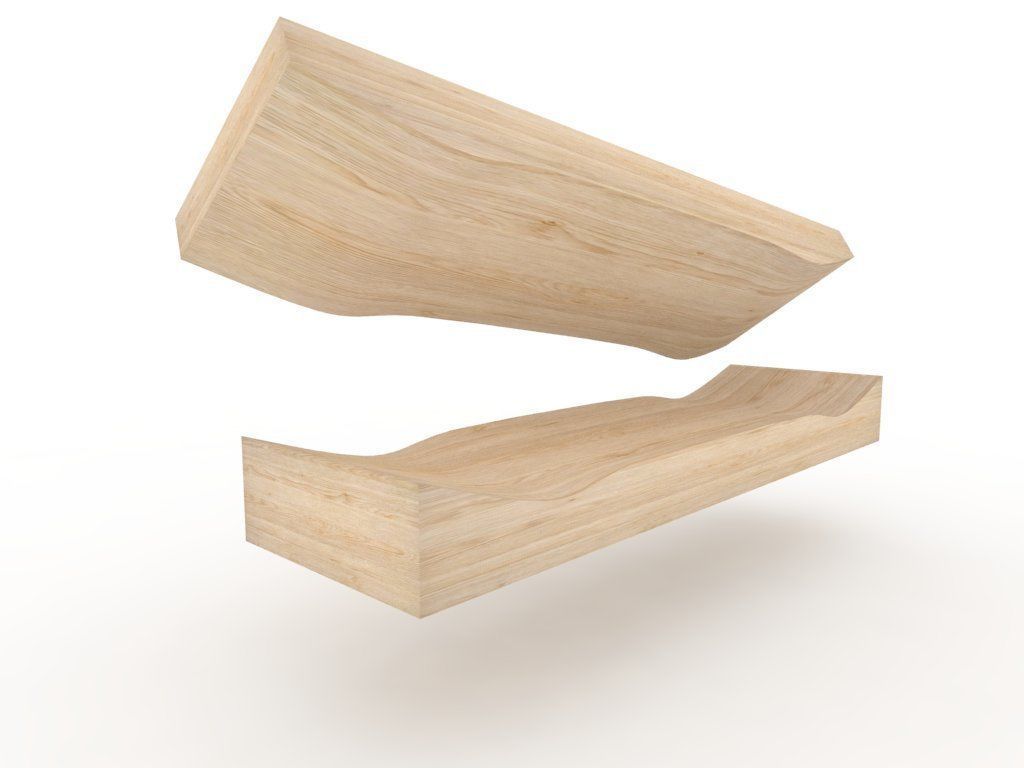 Cruiser Skateboard mold- Ready to be milled 3D model_4