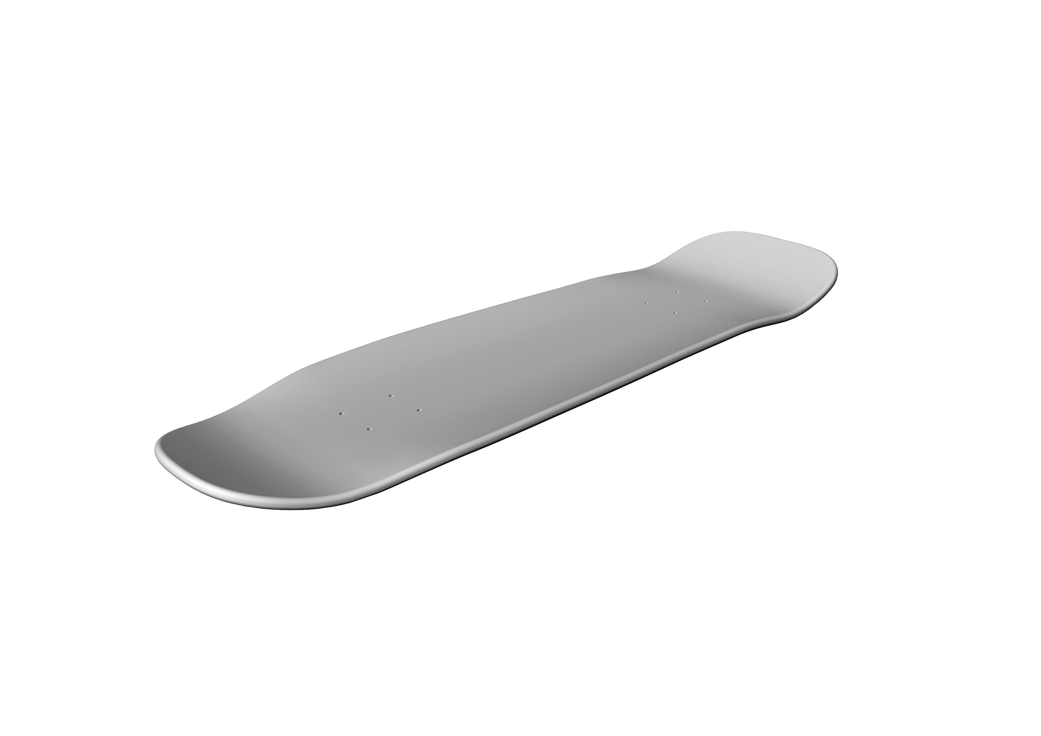 Cruiser Skateboard mold- Ready to be milled 3D model_8