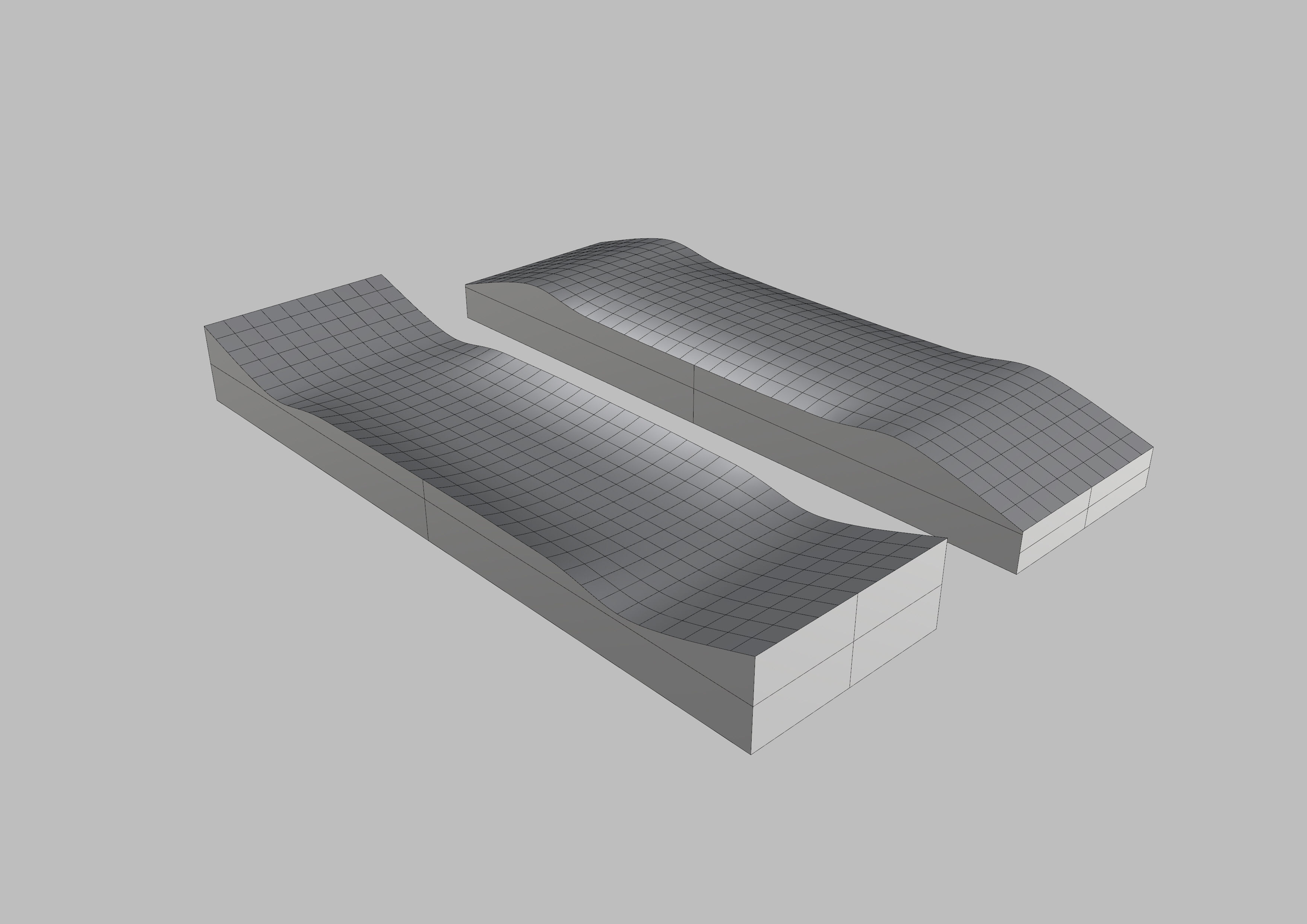Cruiser Skateboard mold- Ready to be milled 3D model_9