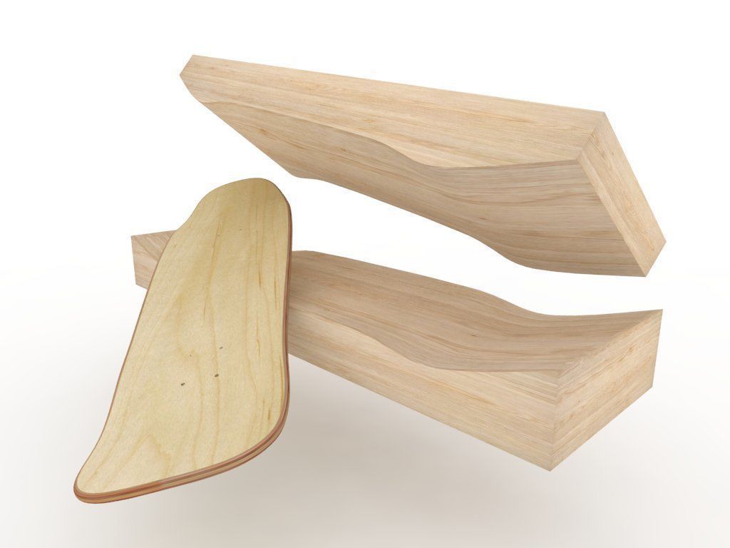 Cruiser Skateboard mold- Ready to be milled 3D model_14