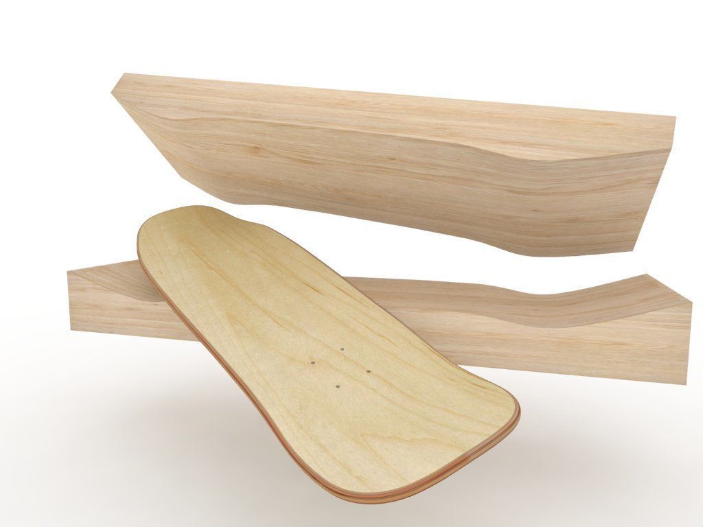 Cruiser Skateboard mold- Ready to be milled 3D model_2