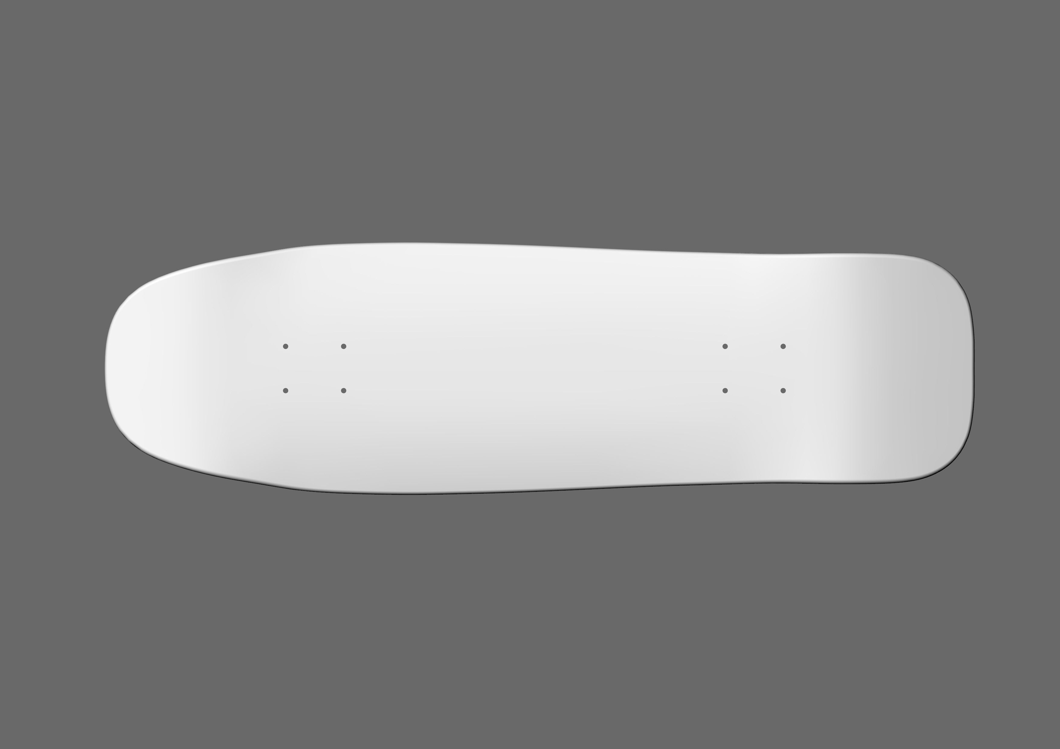 Cruiser Skateboard mold- Ready to be milled 3D model_6