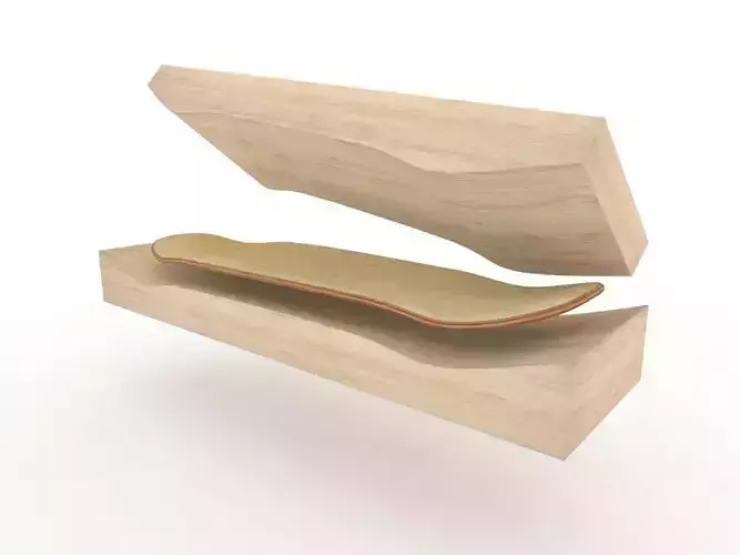 Cruiser Skateboard mold- Ready to be milled