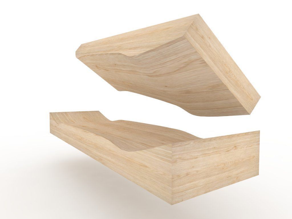 Cruiser Skateboard mold- Ready to be milled 3D model_3