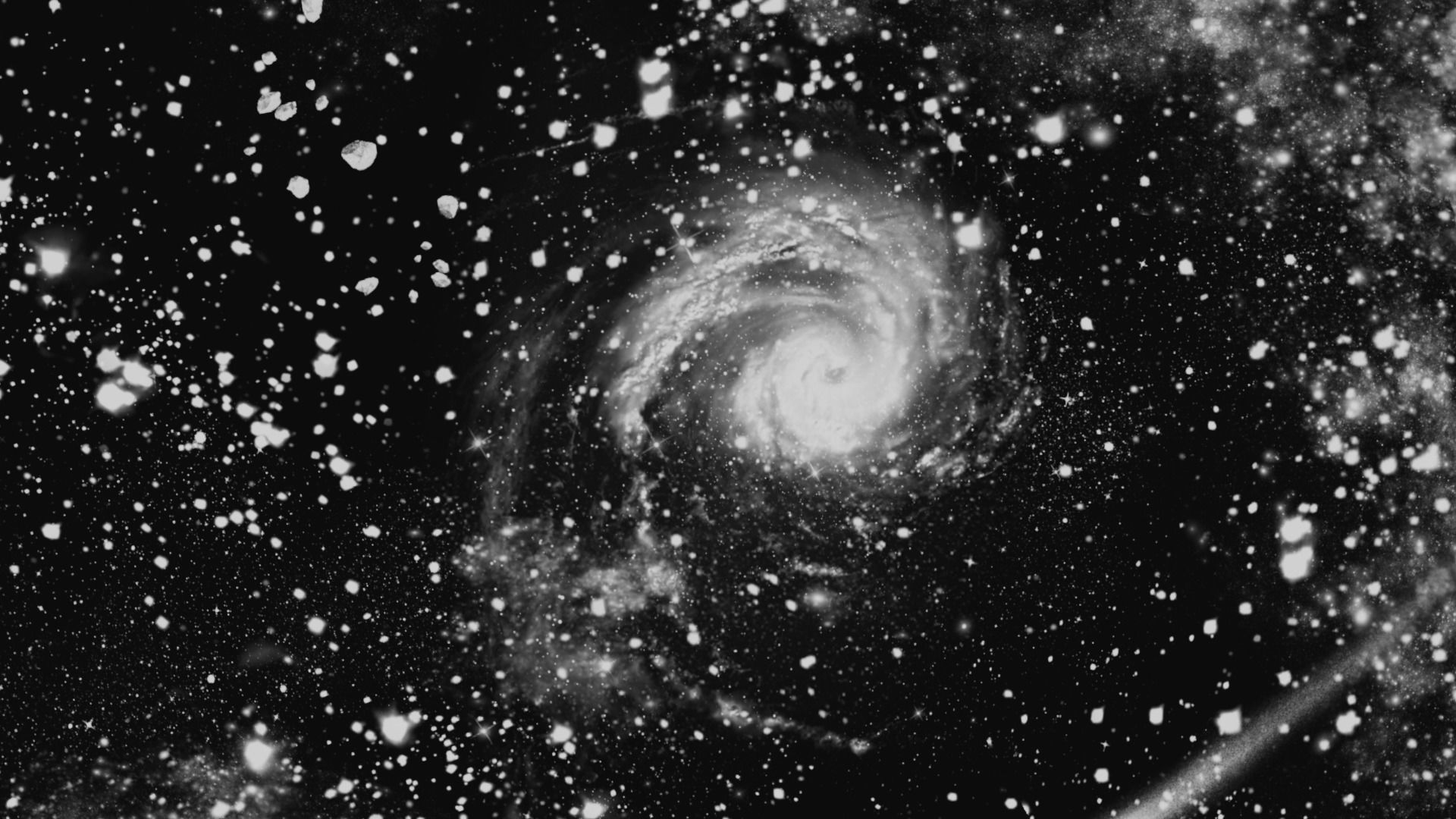 HDRI Panoramic Sky - 360 starfield -01 cosmic gray Low-poly 3D model_19