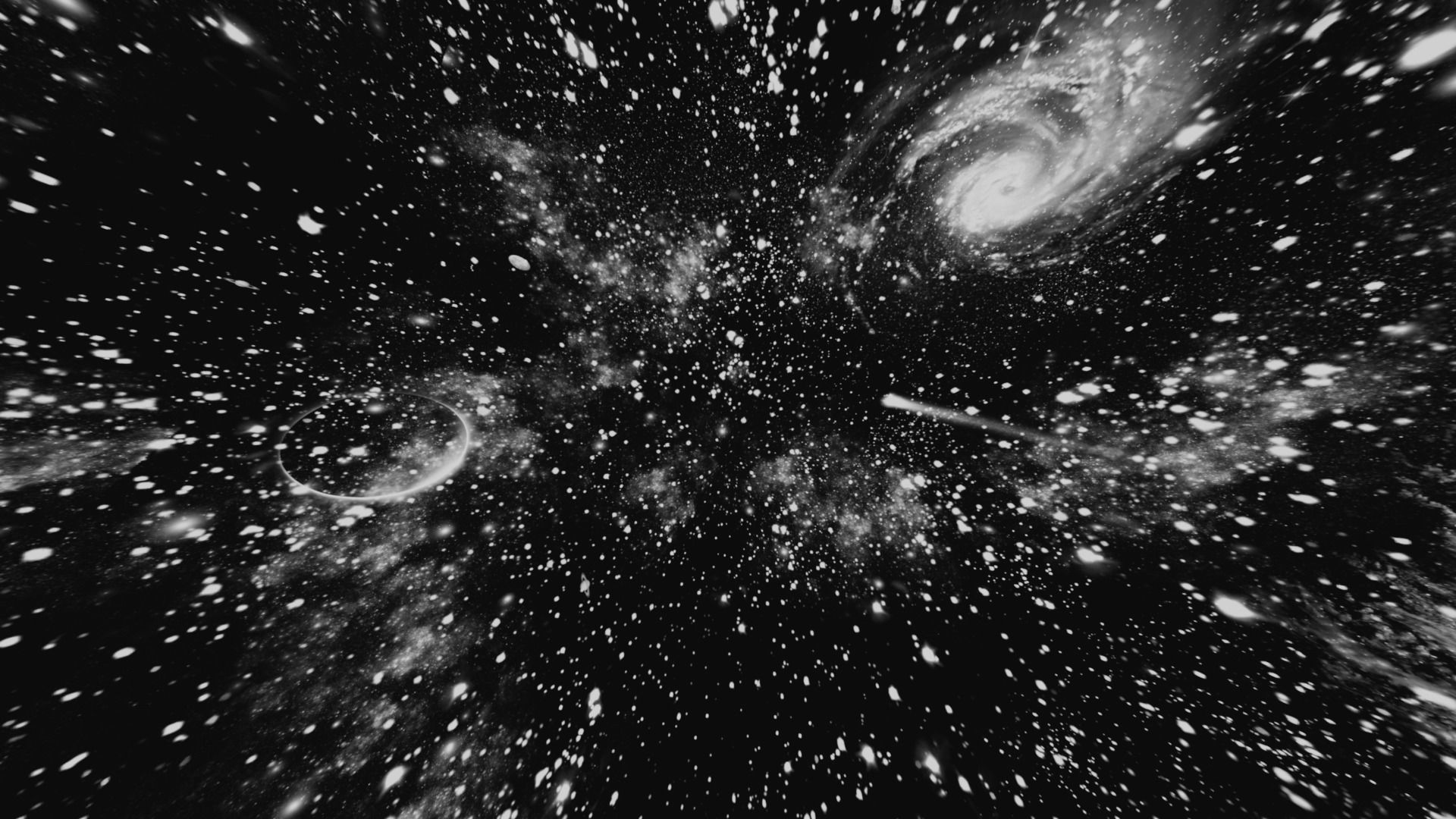 HDRI Panoramic Sky - 360 starfield -01 cosmic gray Low-poly 3D model_9