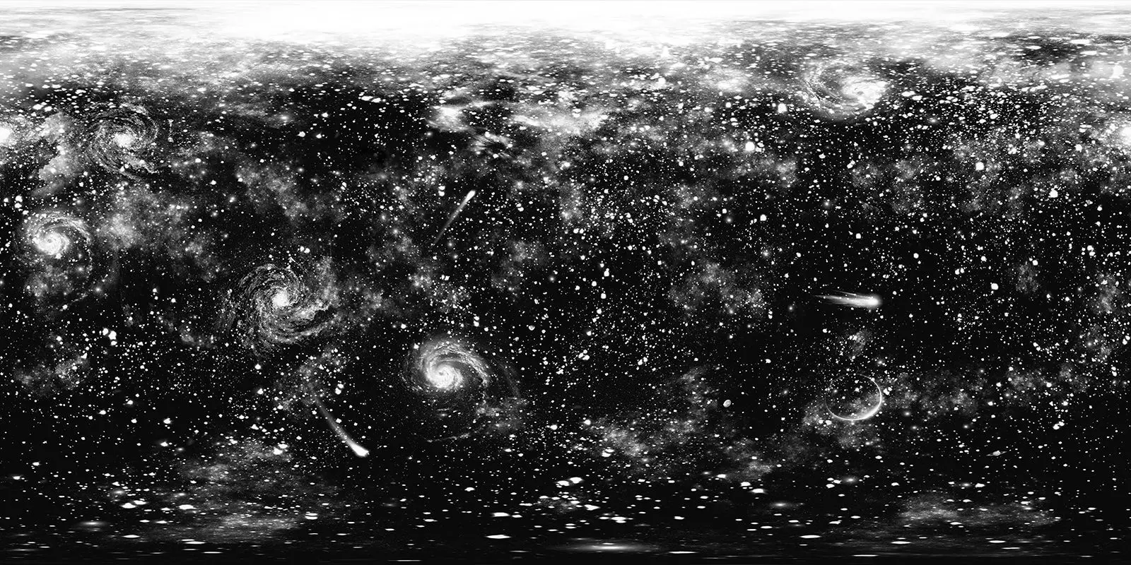 HDRI Panoramic Sky - 360 starfield -01 cosmic gray Low-poly 3D model_0