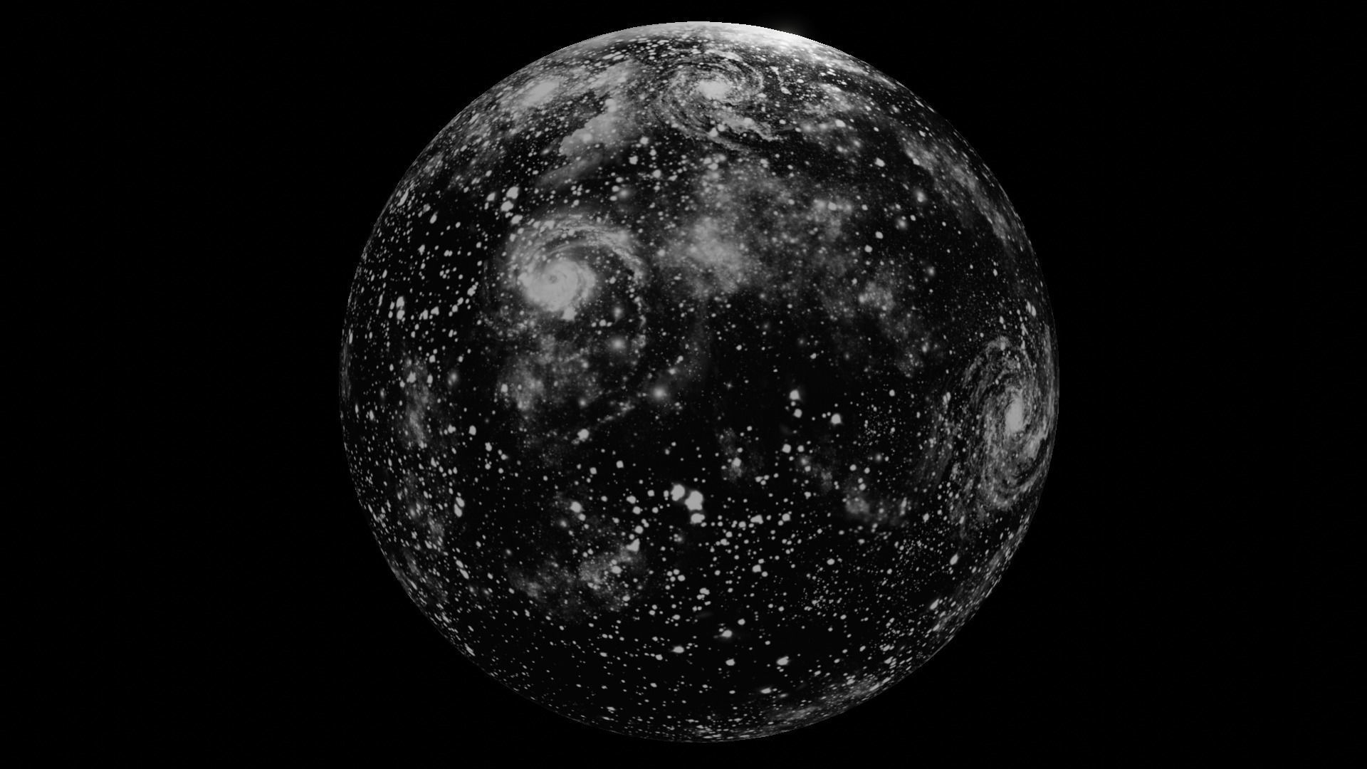 HDRI Panoramic Sky - 360 starfield -01 cosmic gray Low-poly 3D model_15