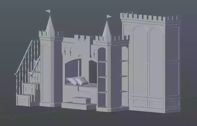 Toddler Castle  Bunk Bed