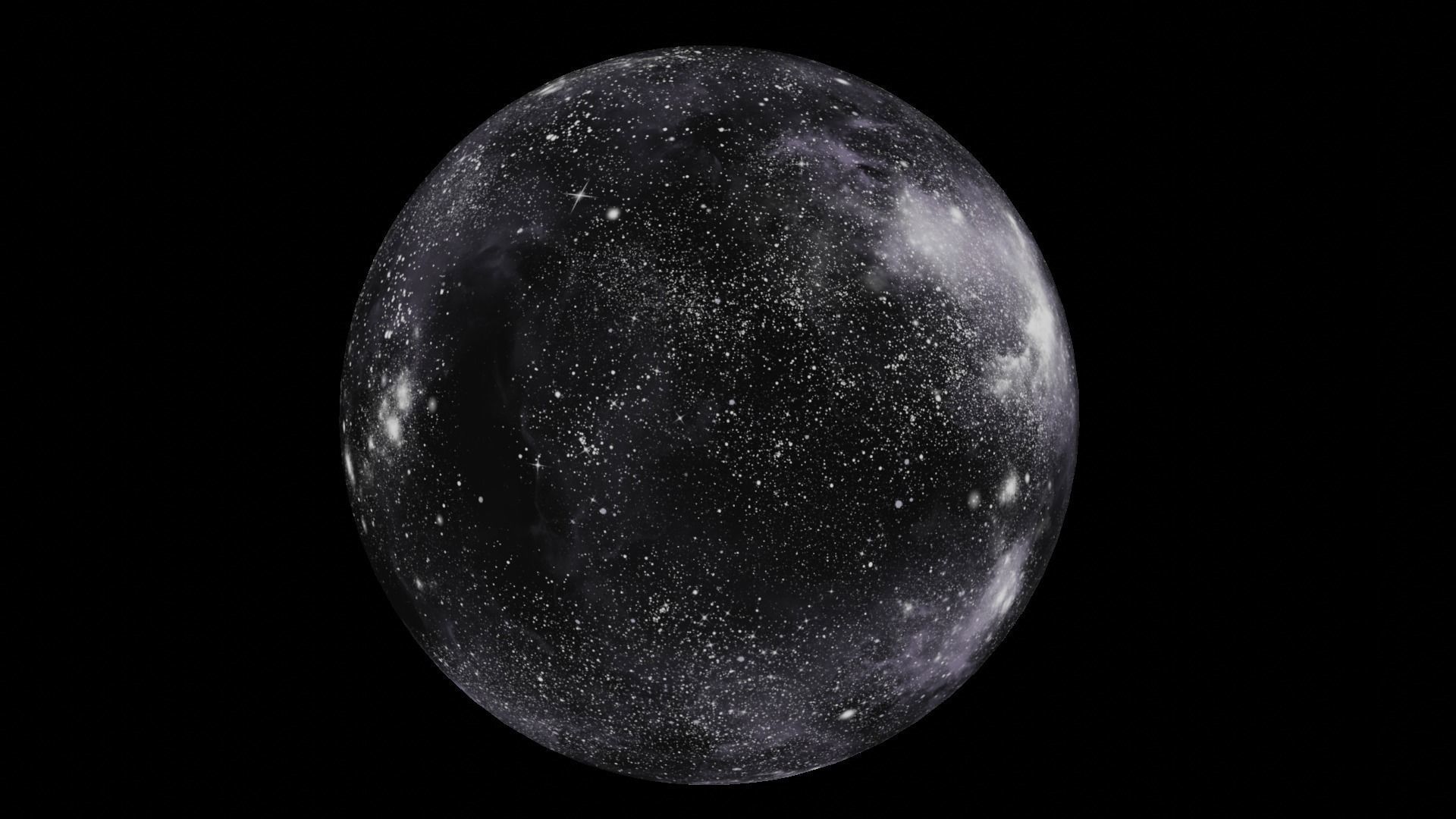 HDRI Panoramic Sky - 360 starfield - 03 violet Low-poly 3D model_15