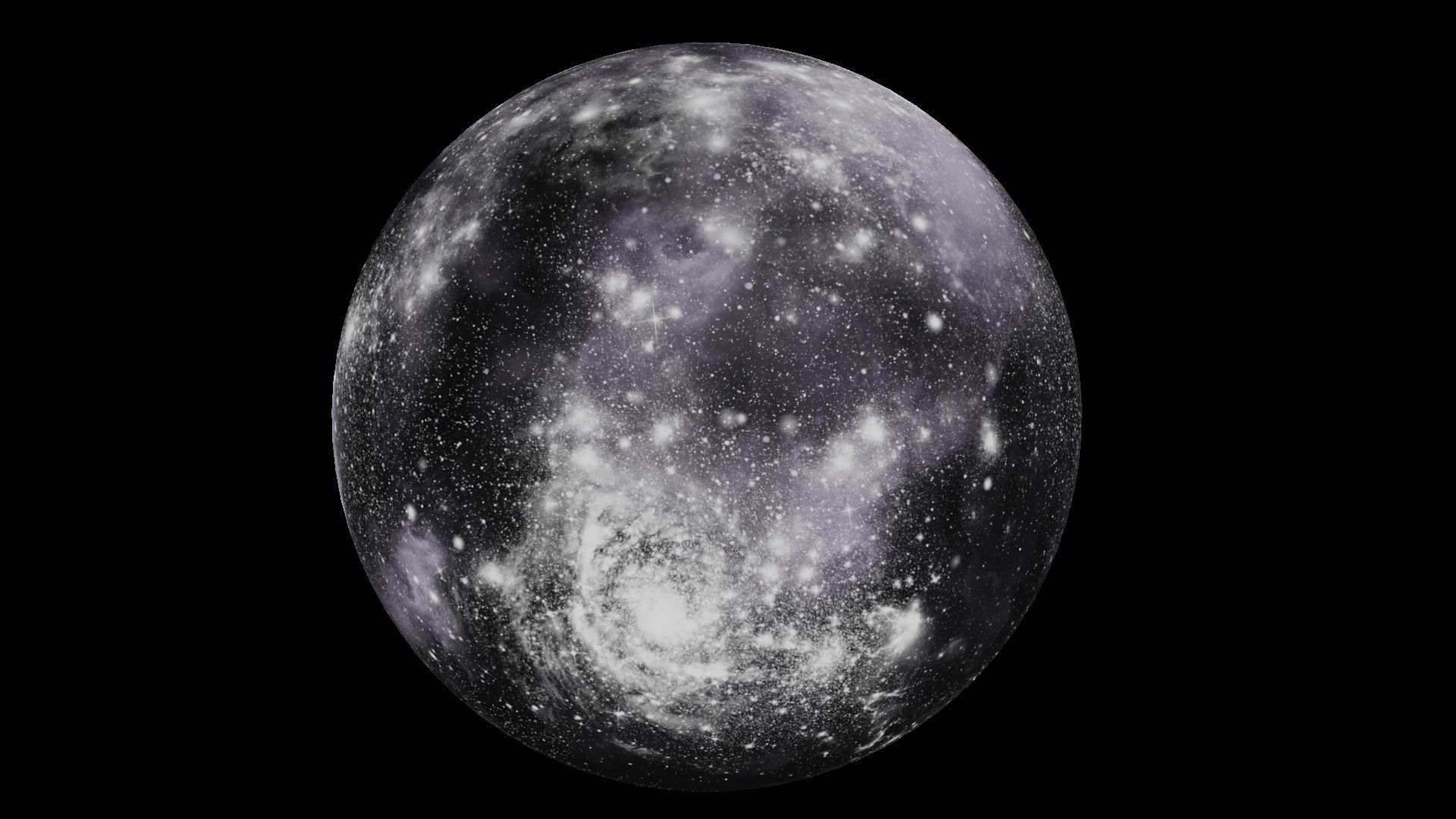 HDRI Panoramic Sky - 360 starfield - 03 violet Low-poly 3D model_14