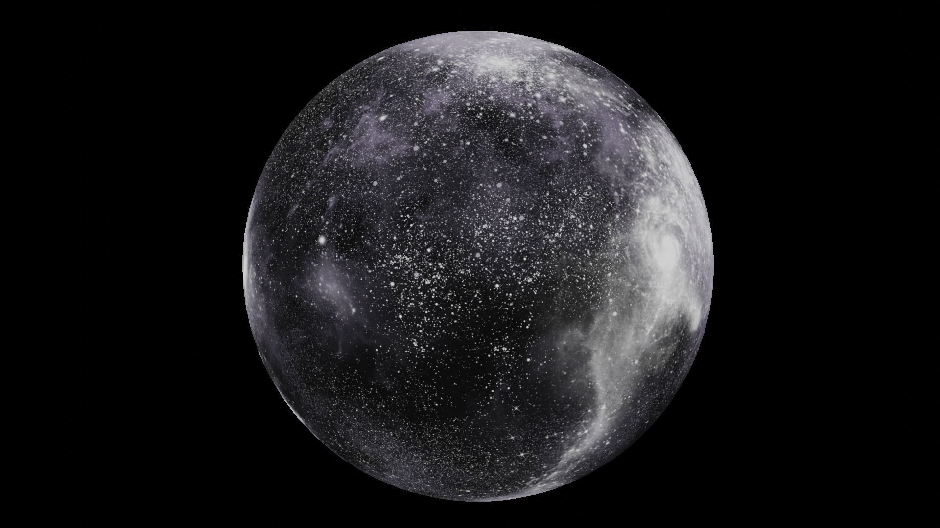 HDRI Panoramic Sky - 360 starfield - 03 violet Low-poly 3D model_10