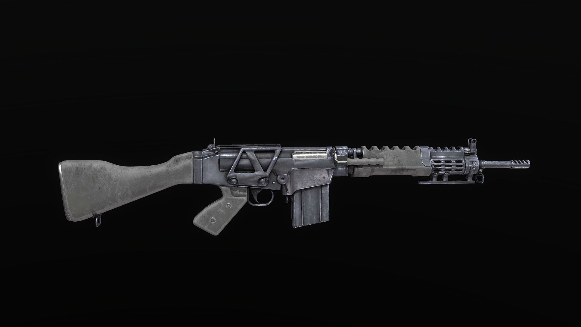 L1AR Assault Rifle GUN - PBR Low-poly 3D model_1