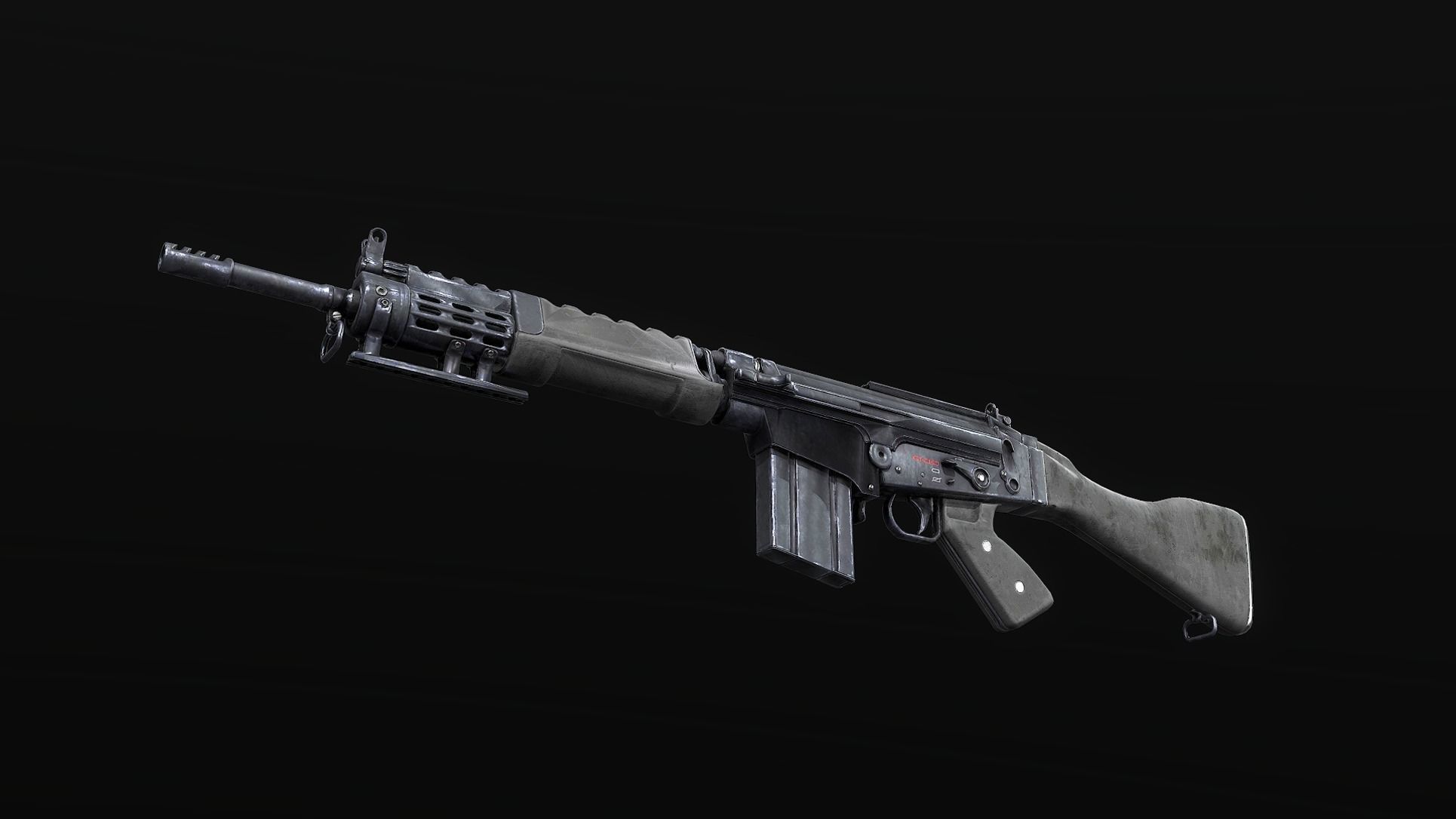 L1AR Assault Rifle GUN - PBR Low-poly 3D model_2